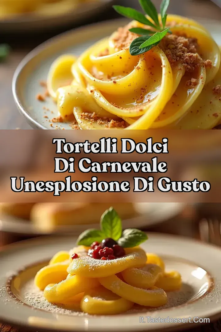 Tortelli Dolci di Carnevale Unesplosione di gusto