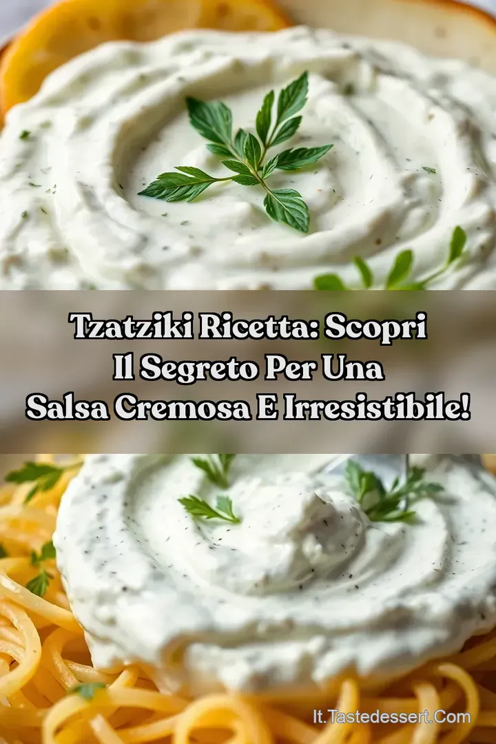 Tzatziki Ricetta: Scopri il Segreto per una Salsa Cremosa e Irresistibile!