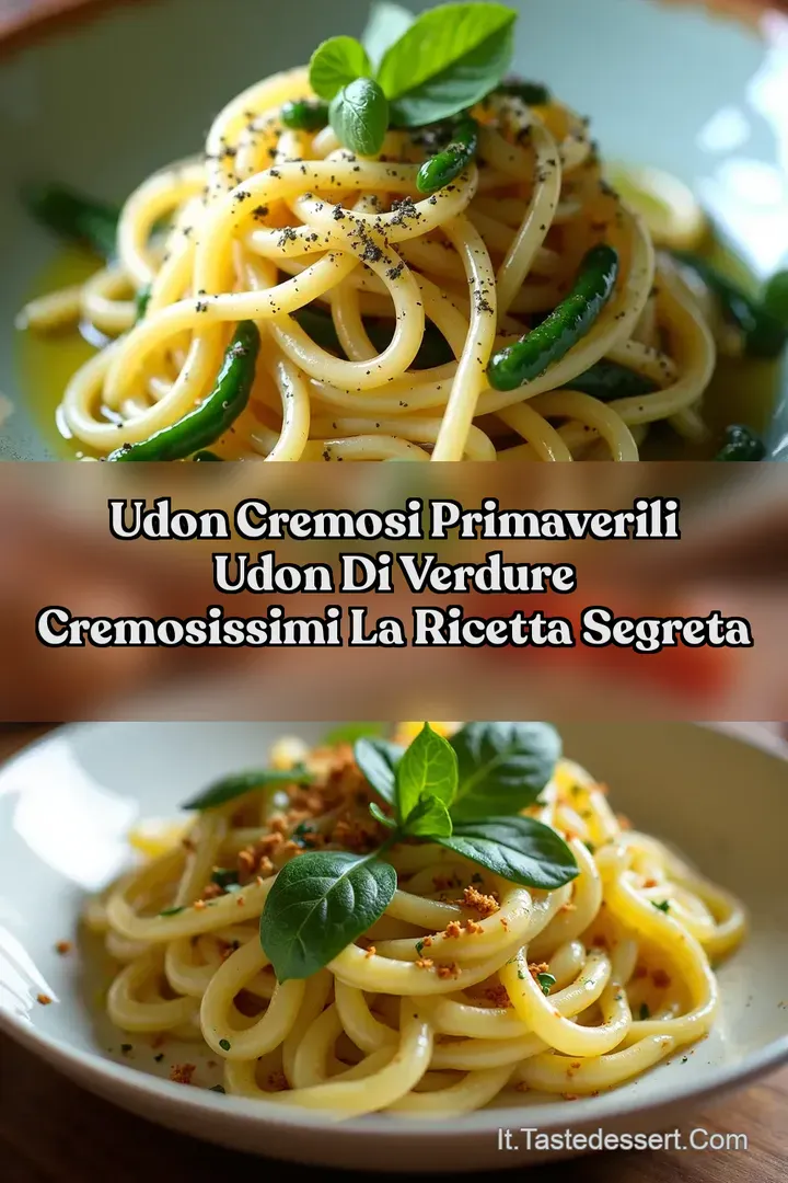 Udon Cremosi Primaverili Udon di verdure cremosissimi La Ricetta Segreta