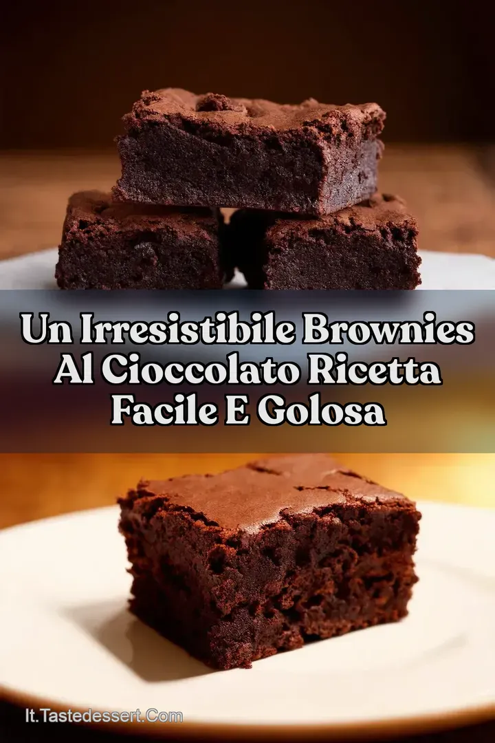UN IRRESISTIBILE Brownies Al Cioccolato Ricetta Facile e Golosa