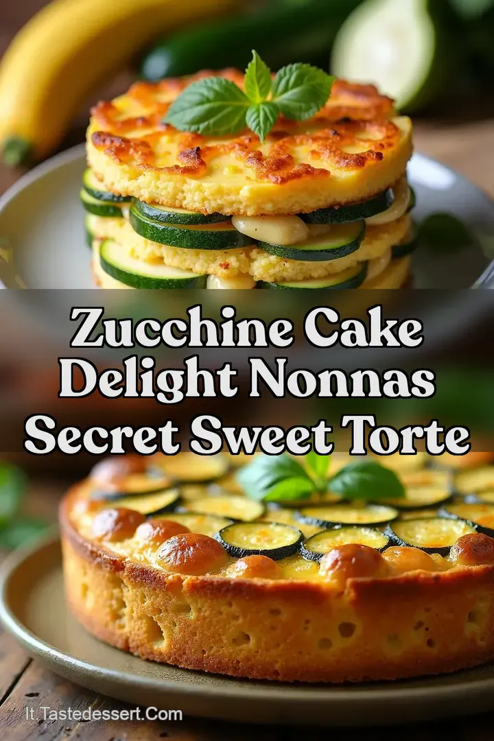 Zucchine Cake Delight Nonnas Secret Sweet Torte