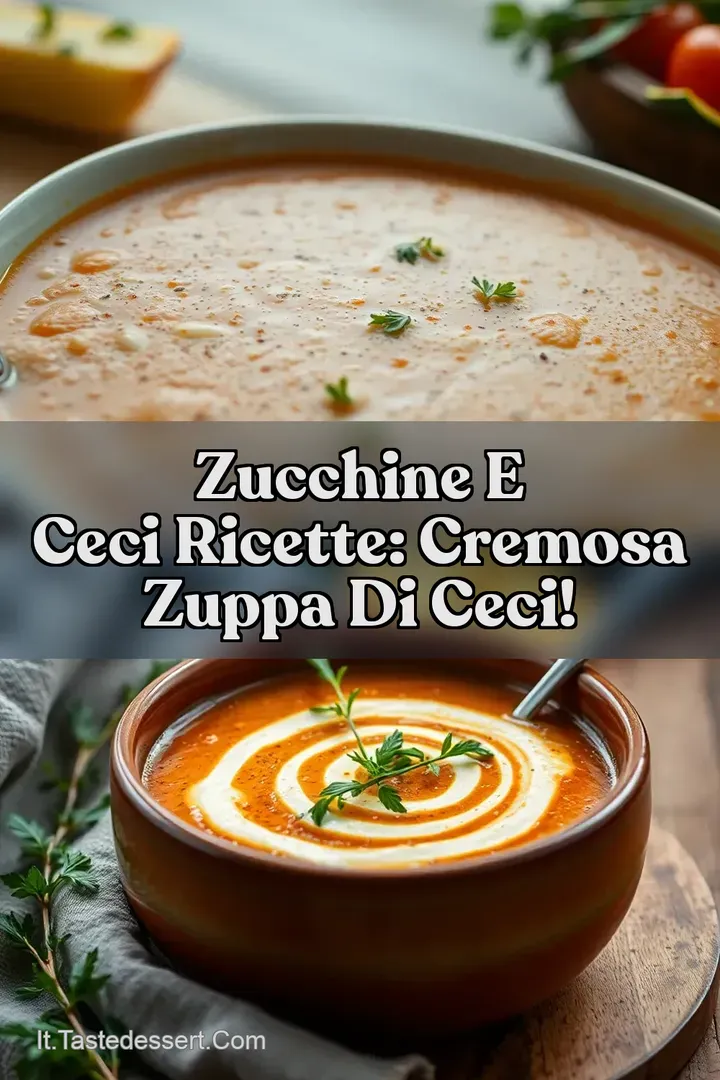 Zucchine e Ceci Ricette: Cremosa Zuppa di Ceci!