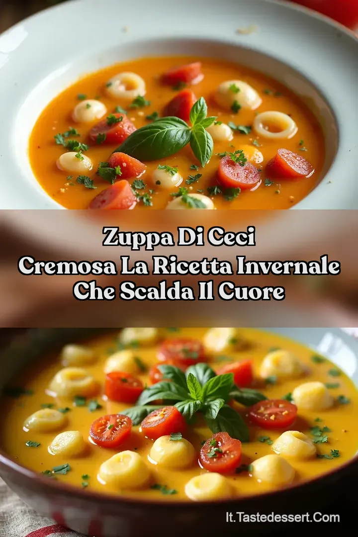 Zuppa di Ceci Cremosa La Ricetta Invernale che Scalda il Cuore