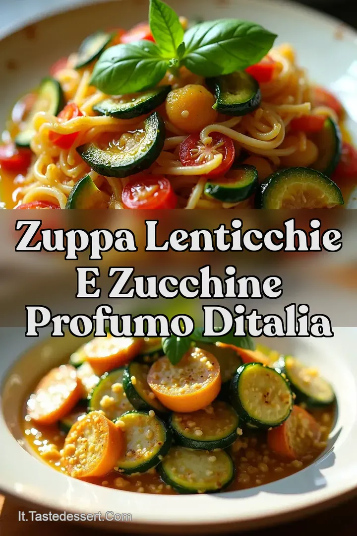Zuppa Lenticchie e zucchine Profumo dItalia