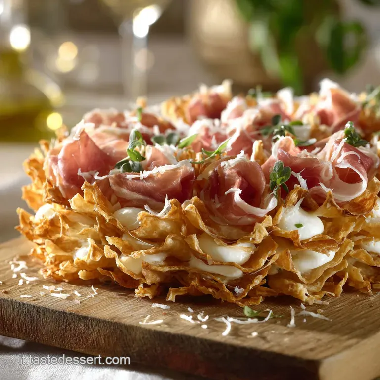 Albero di sfoglia con mozzarelline e prosciutto: ricetta facile e scenografica