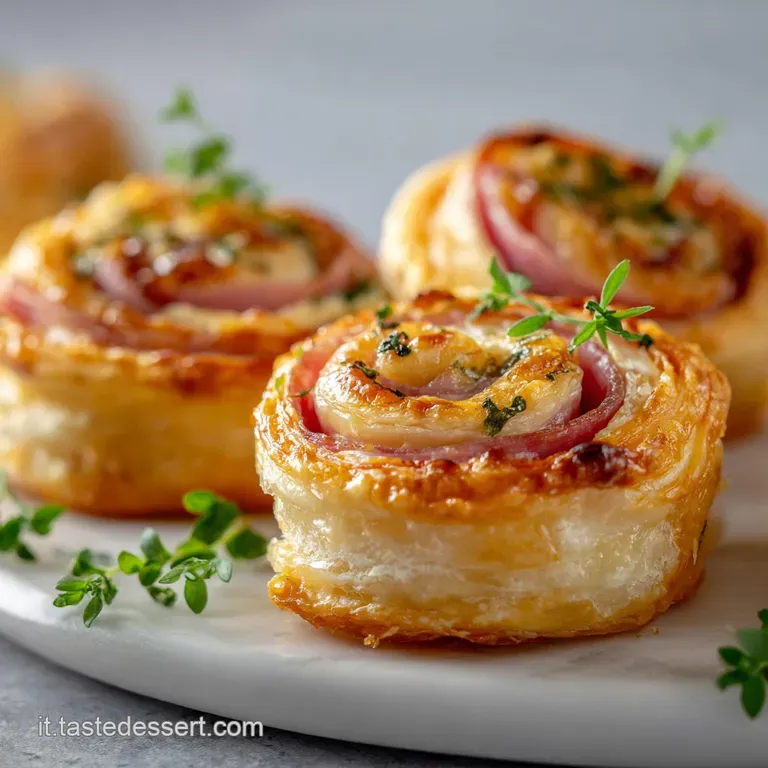 Antipasto con Pasta Sfoglia e Prosciutto: Croccante e Filante