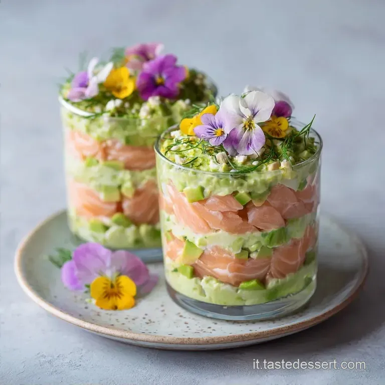Bicchierini Salati al Salmone e Avocado: Freschi e Raffinati
