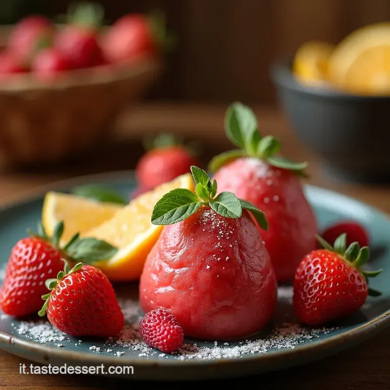 Bombom De Morango Na Travessa Lussuria Di Fragole presentation