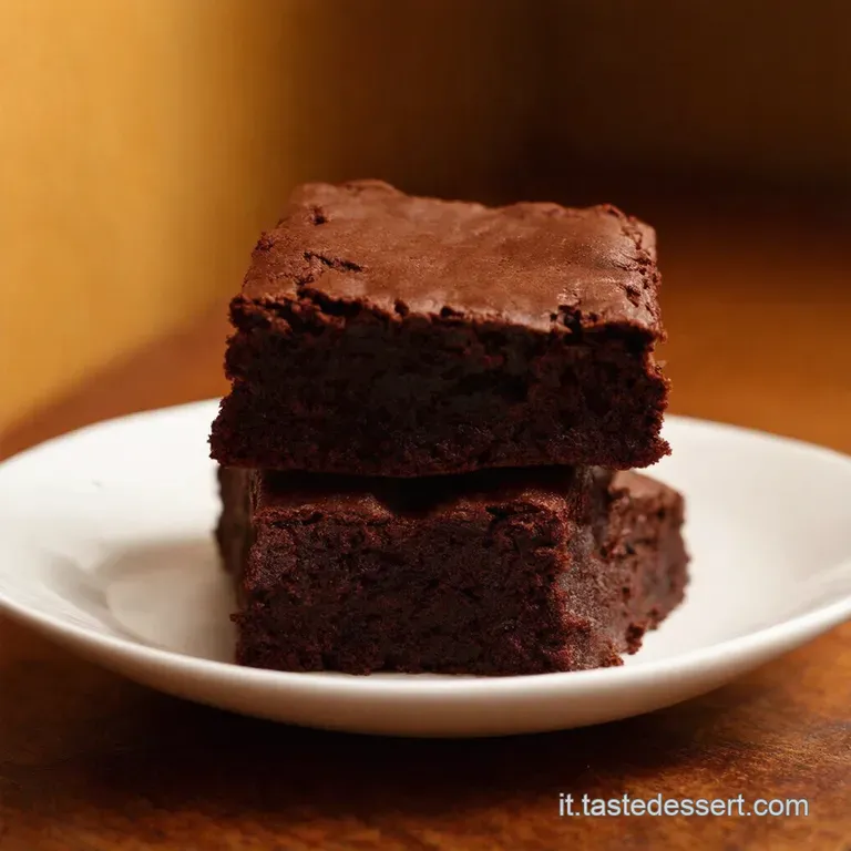 Brownies Al Cioccolato Fondente Senza Burro presentation