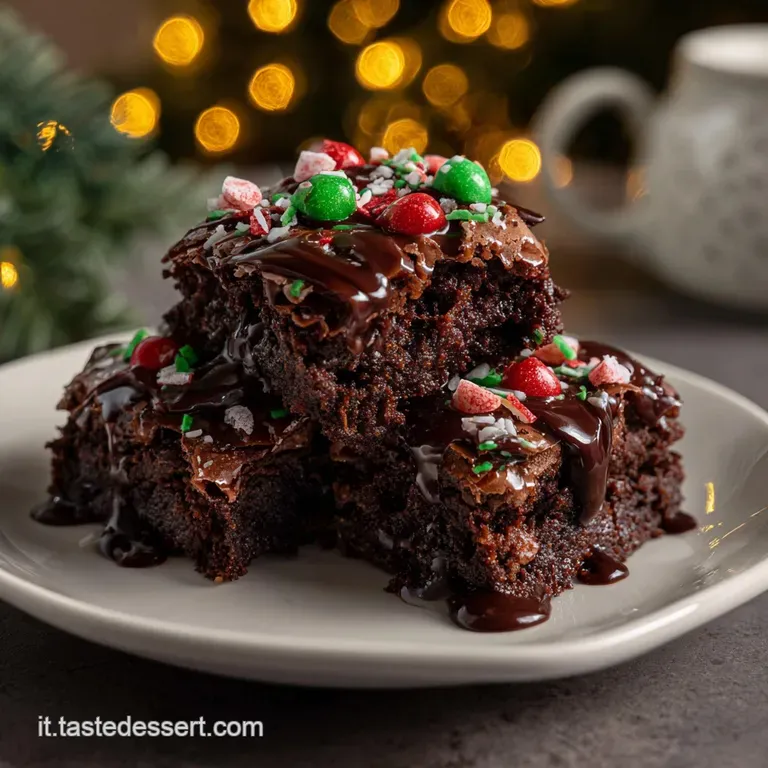 Christmas Tree Brownies: Alberelli Festivi