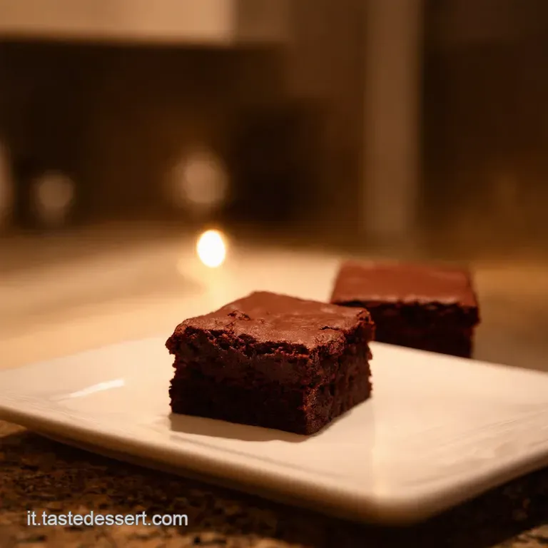Brownies Cioccolato Fondente Abbraccio Caldo presentation