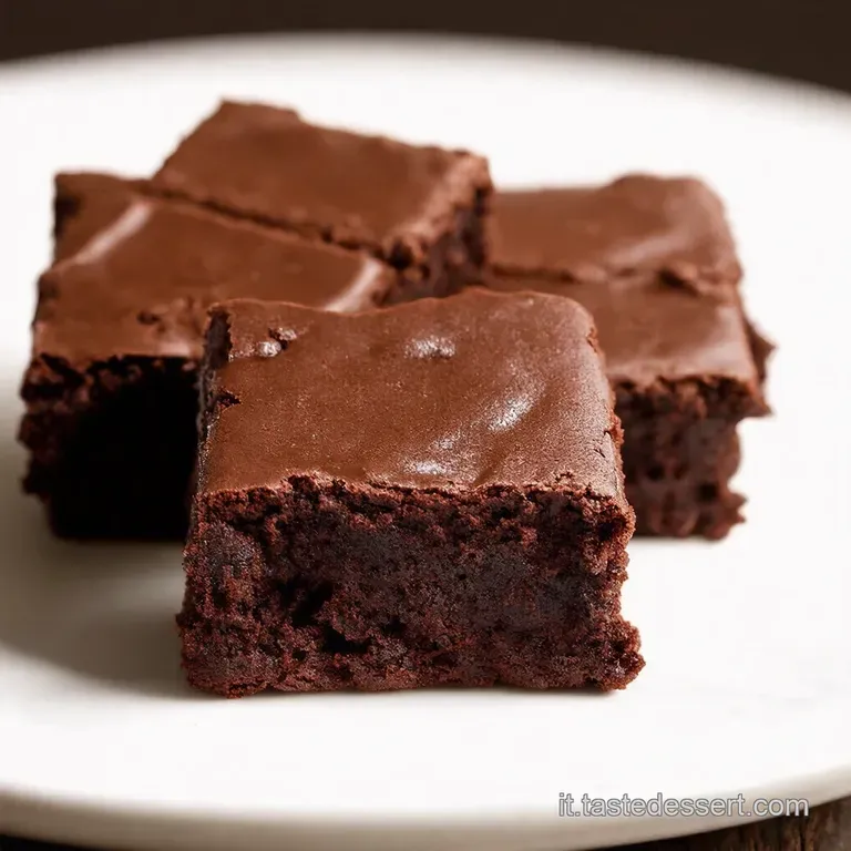 Brownies Express al Cioccolato Fondente Il Peccato di Gola Senza Forno