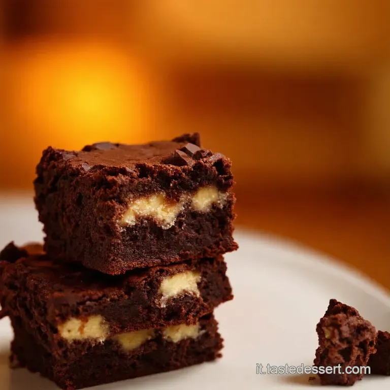 Brownies Tiramis&ugrave; presentation