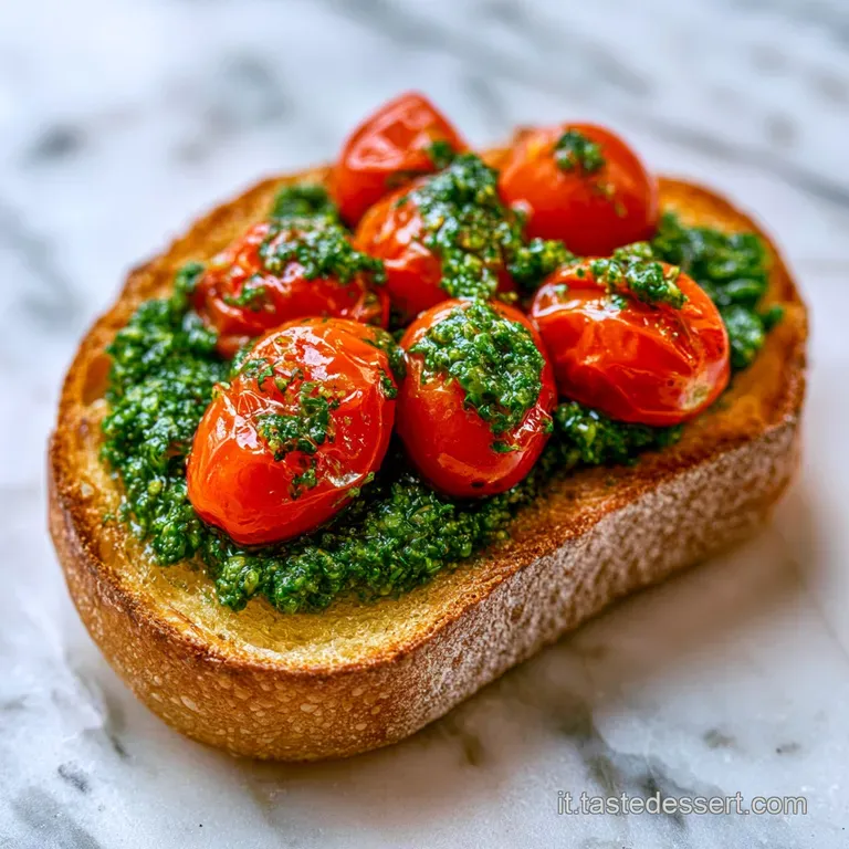 Bruschette Pesto Pomodorini: Croccanti e Fresche