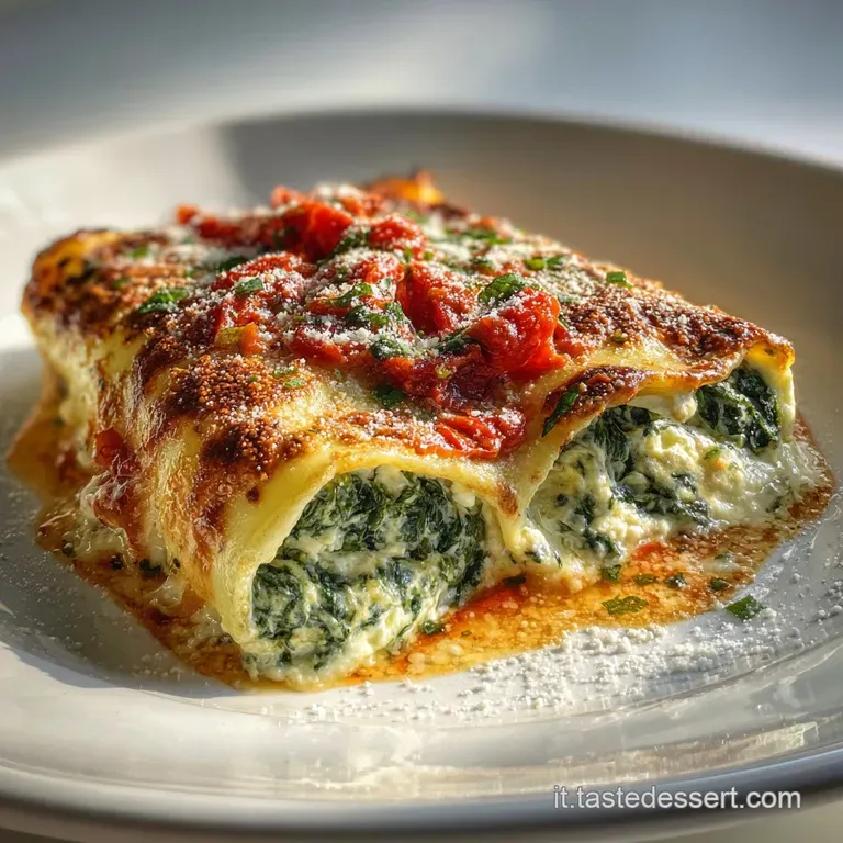 Cannelloni Ricotta e Spinaci Cremosi
