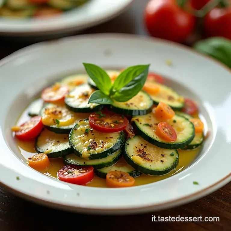 Carpaccio di Zucchine alla Menta e Limone