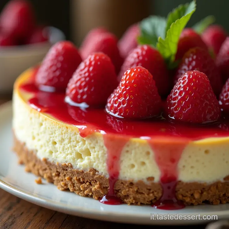 Cheesecake Alle Fragole Un Classico Estivo presentation
