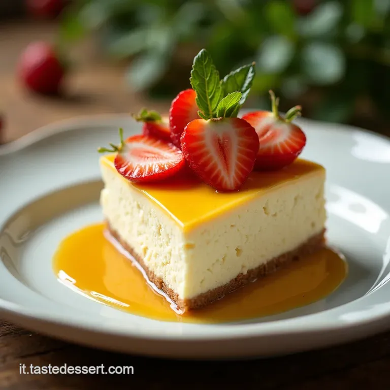 Cheesecake Estiva allAnguria Freschezza Tropicale e Cremosa Leggerezza