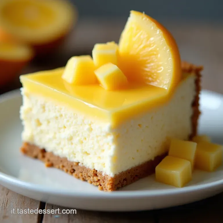 Sogno Tropicale Freddo Cheesecake alla Mousse di Ananas Senza Cottura Morbidezza Istantanea