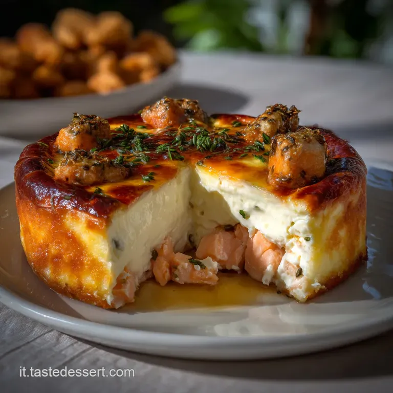 Cheesecake Salata Senza Cottura e Taglio Netto