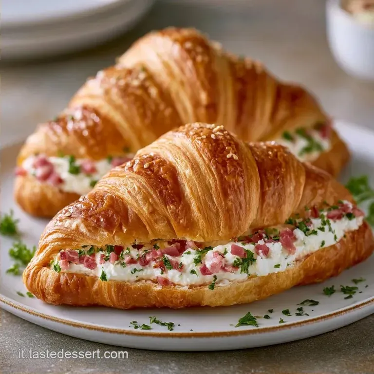 Cornetti Salati di Pasta Sfoglia: Cuore Cremoso