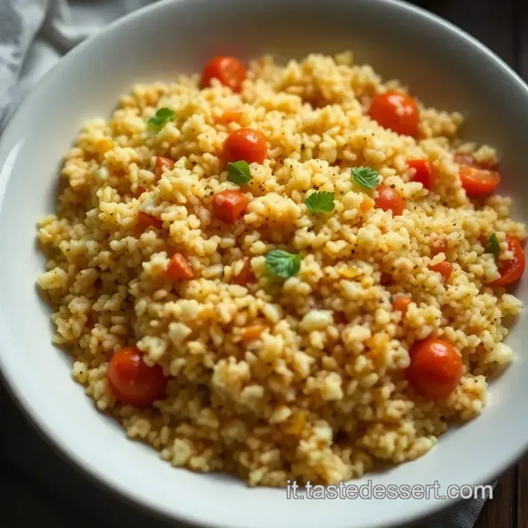 Couscous Alla Trapanese presentation