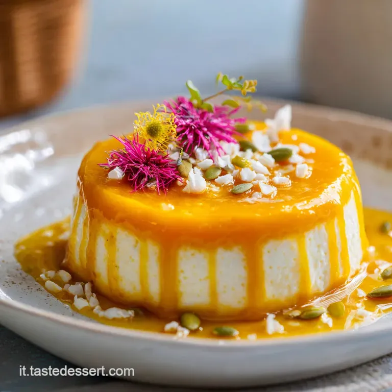 Elegant bowl of vibrant orange pumpkin soup garnished with toasted seeds and a swirl of cream. Autumn comfort food.