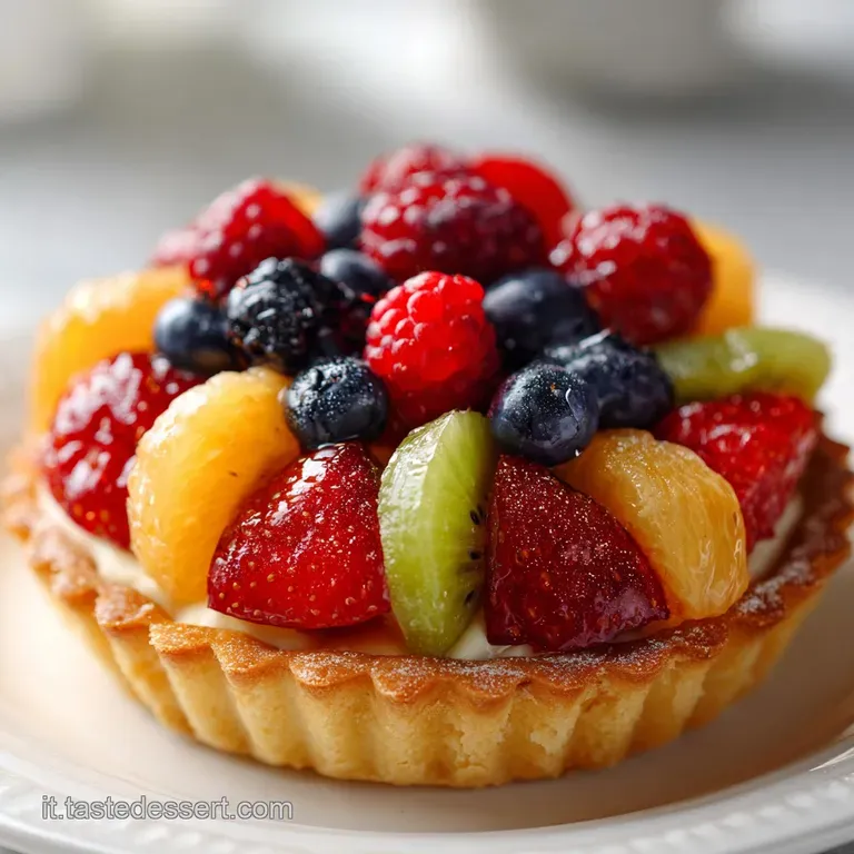 Crostata di Frutta con Crema Pasticcera