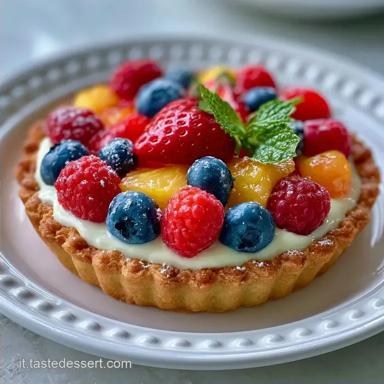 Crostata Di Frutta Fresca Con Crema