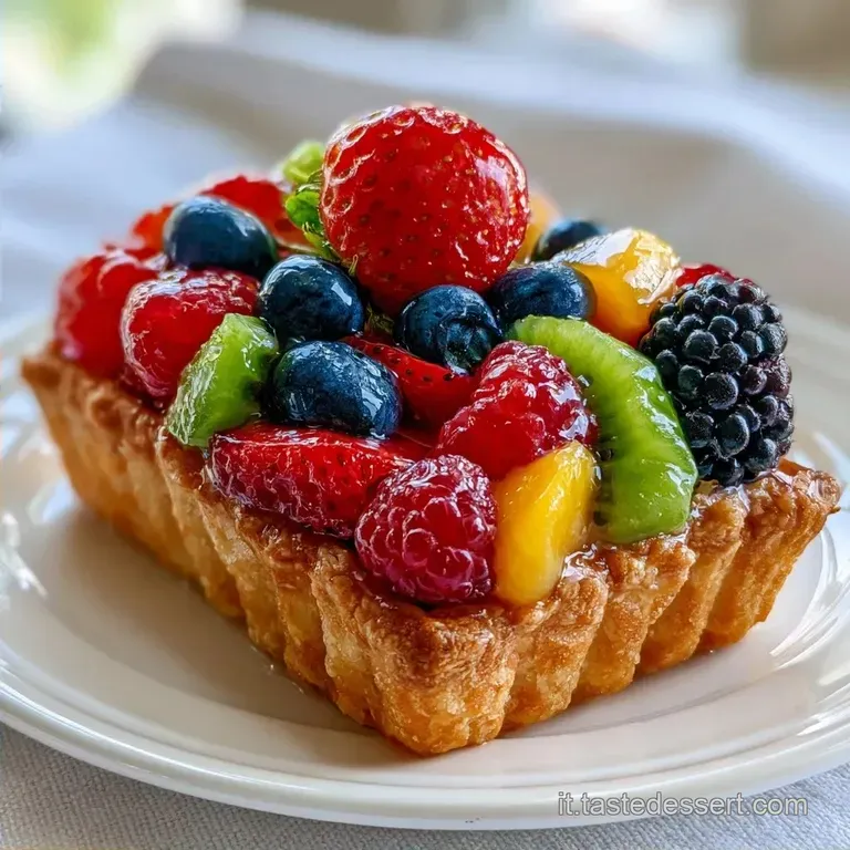 Crostata Di Frutta Rettangolare Grande