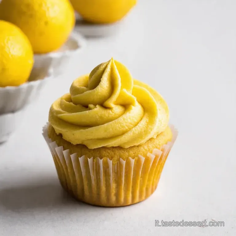 Cupcake al Limone con Glassa Cremosa da Leccarsi i Baffi