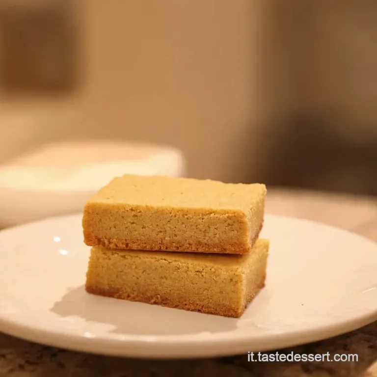 Dolce Latte Con Biscotto Alle Mandorle presentation