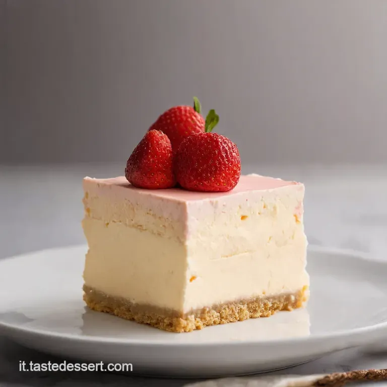 Dolce Panna e Fragole Semifreddo Croccante