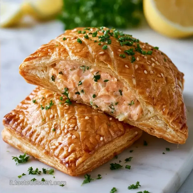 Fagottini Di Pasta Sfoglia: Al Salmone e Formaggio