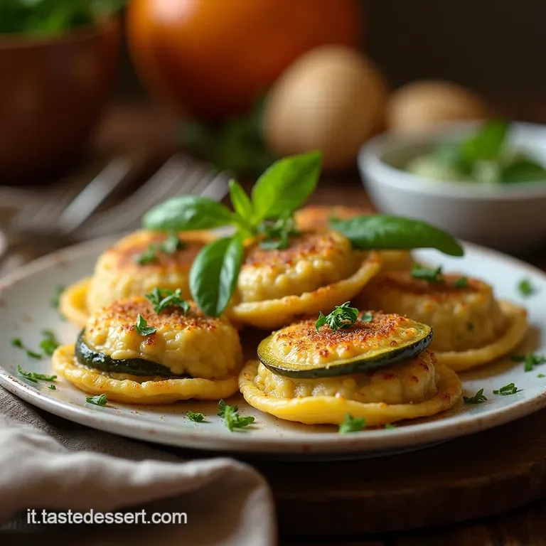 Fagottini Di Melanzane Gratinati Con Ricotta Fresca E Menta presentation