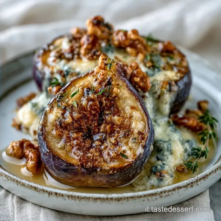 Fichi Al Forno Con Gorgonzola e Noci