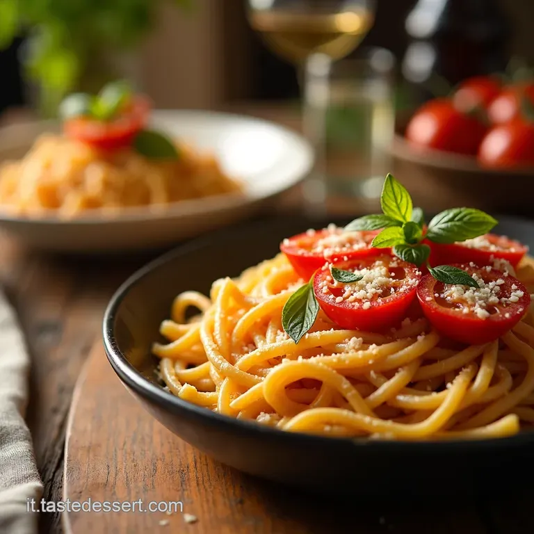 Freschezza Mediterranea Pasta Fredda Con Tonno Pomodorini E Mozzarella presentation