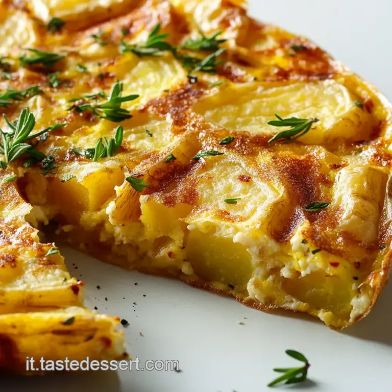 Frittata Al Forno Patate E Rosmarino presentation