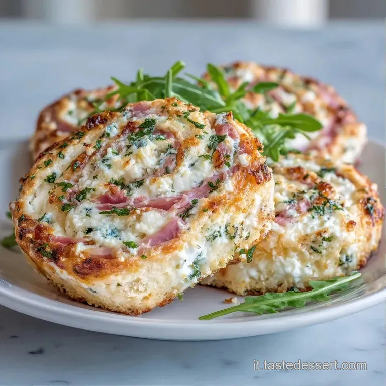 Girelle di pane dorate disposte con cura su un vassoio di legno scuro, ornate da un rametto di rosmarino verde fresco.