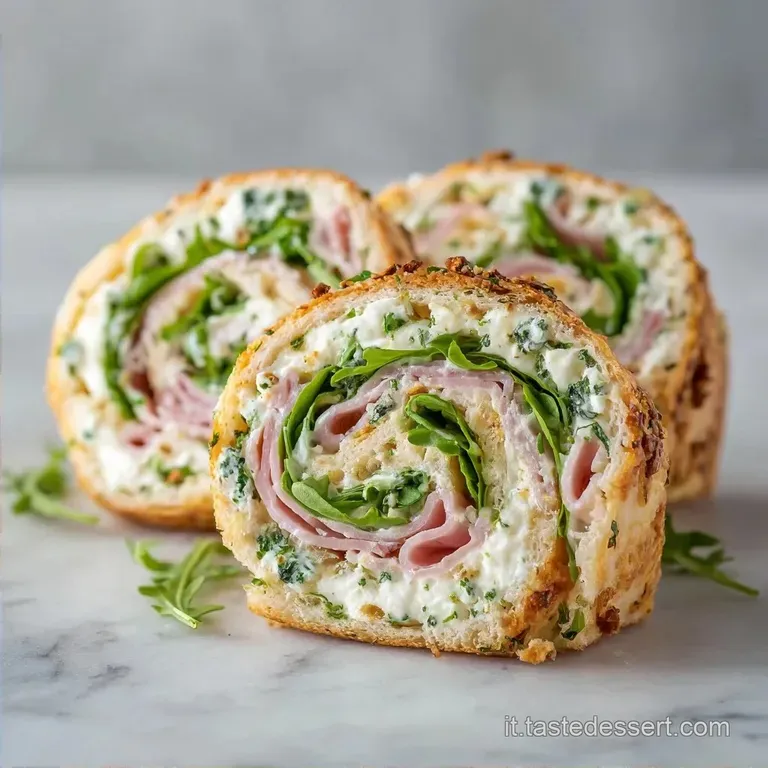 Girelle Di Pane Farcite: Prosciutto e Rucola