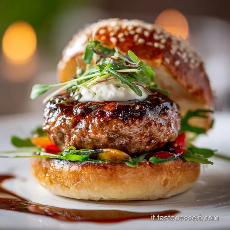 Hamburger Allitaliana La Ricetta Gourmet Che Omaggia I Sapori Del Sud presentation