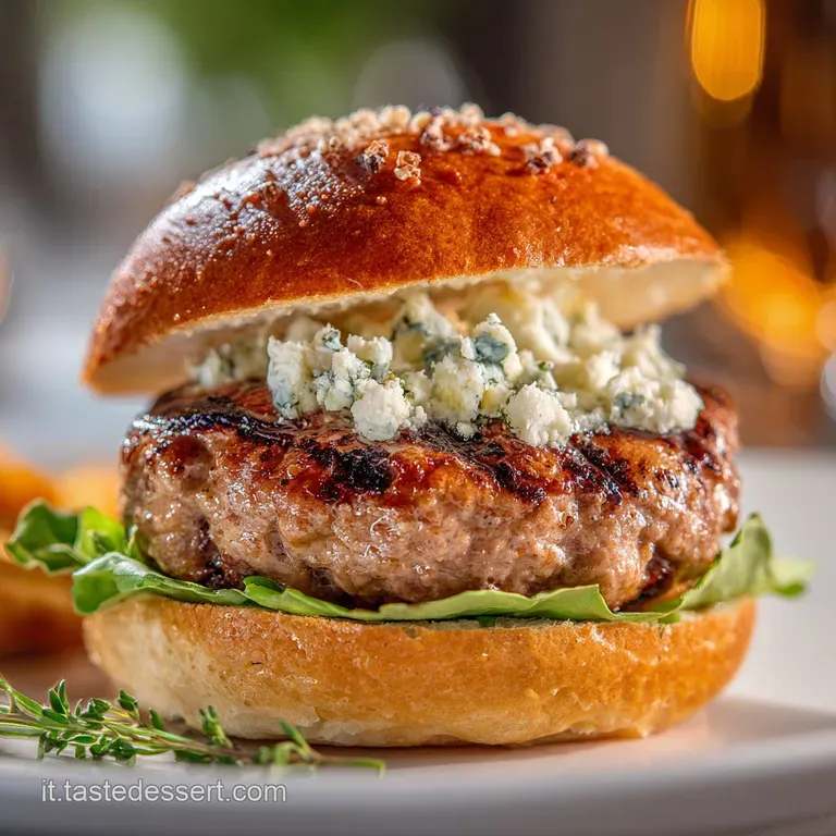 Hamburger Ripieni Il Cuore Cremoso Di Mozzarella E Basilico Fondente presentation