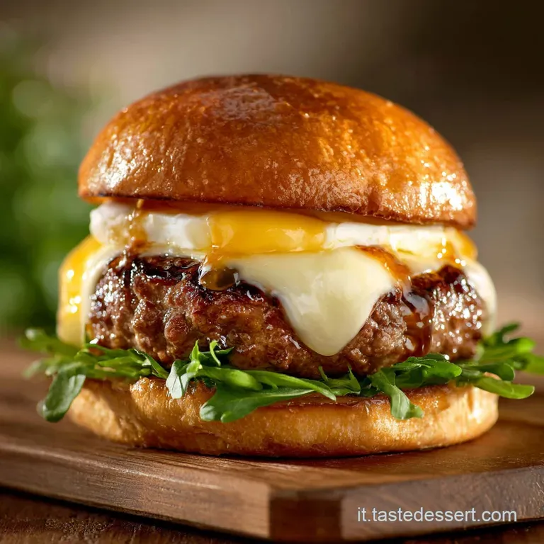 Hamburger ripieni il cuore cremoso di Mozzarella e Basilico Fondente