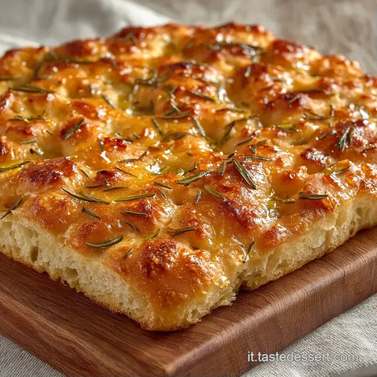 Cubetti di pane dorato su un tagliere di legno, crosta croccante e interno soffice con un filo d'olio extravergine.