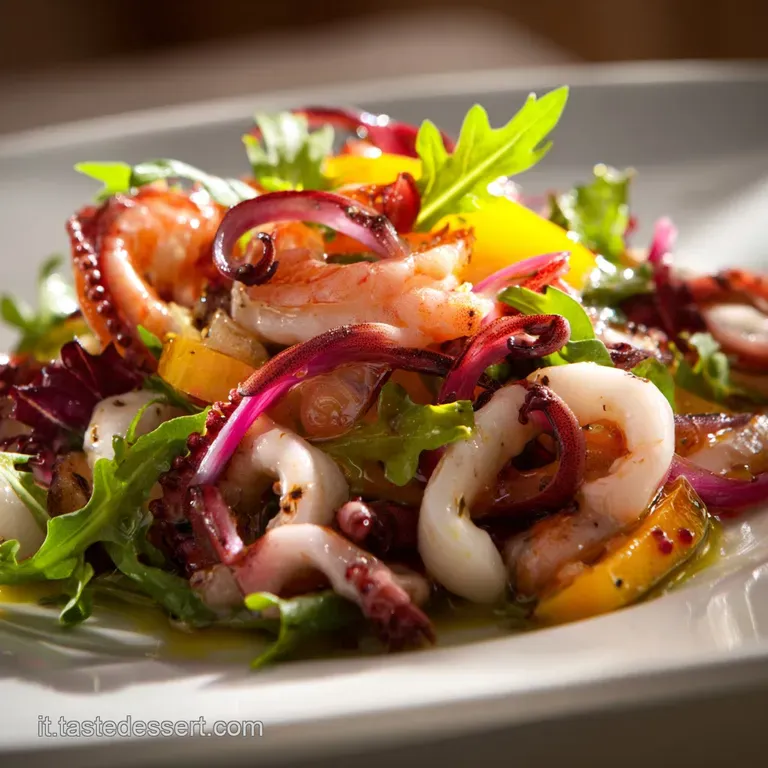 Insalata di seppie e gamberi la ricetta per un pesce sempre tenero