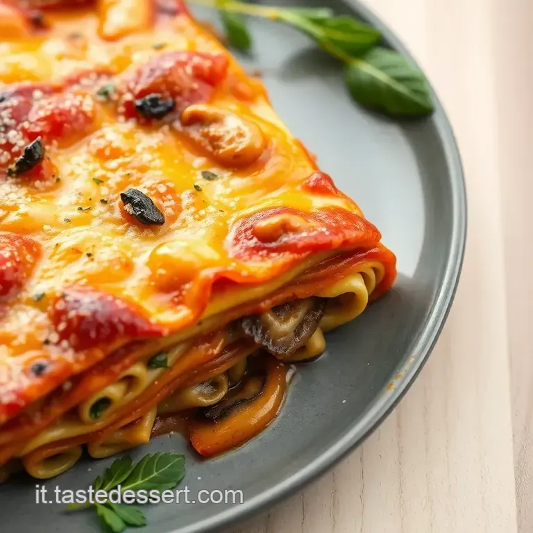 Lasagna Ai Funghi Da Favola presentation