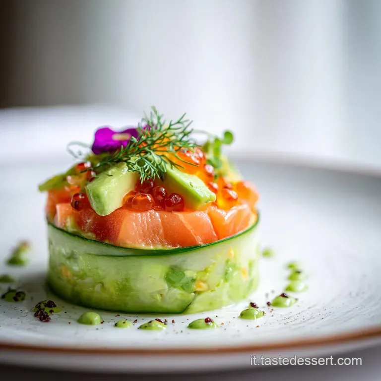Mousse di Avocado Salmone Antipasto Cremoso