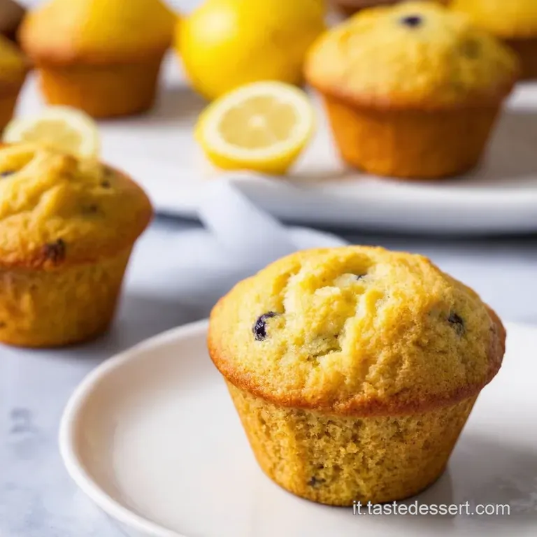 Muffin Paradiso al Limone Ricotta e Mirtilli
