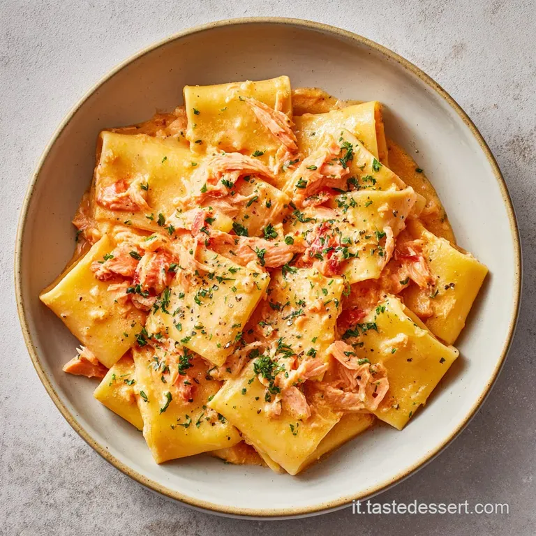 Paccheri al Salmone Cremosi allo Zafferano