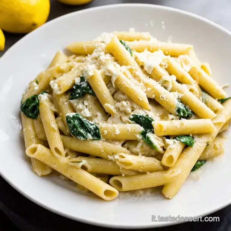 Pasta al Limone Ricotta e Spinaci